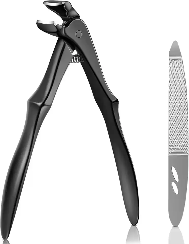 Long Handled Toenail Clippers for Seniors Thick Nails, Heavy Duty Large Nail Cutter with Wide Opening Sharp