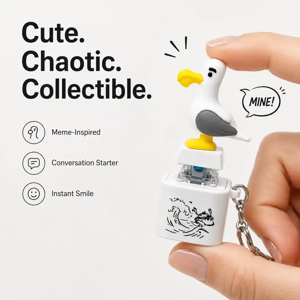 🔥Seagull Mechanical Switch Fidget Keychain